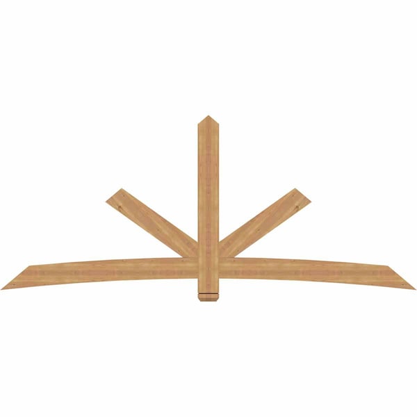 Ekena Millwork Alberta Timber Gable Bracket, Western Red Cedar, 108"W x 45"H x 1 1/2"D x 5 1/2"F, 10/12 Pitch GBW108X45X0206ALB00SWR - main